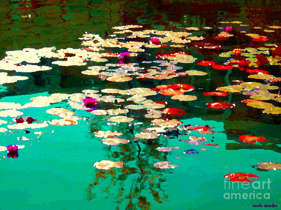 900x675 Zen Garden Water Lilies Pond Serenity And Beauty Lily Pads - Zen Garden Painting