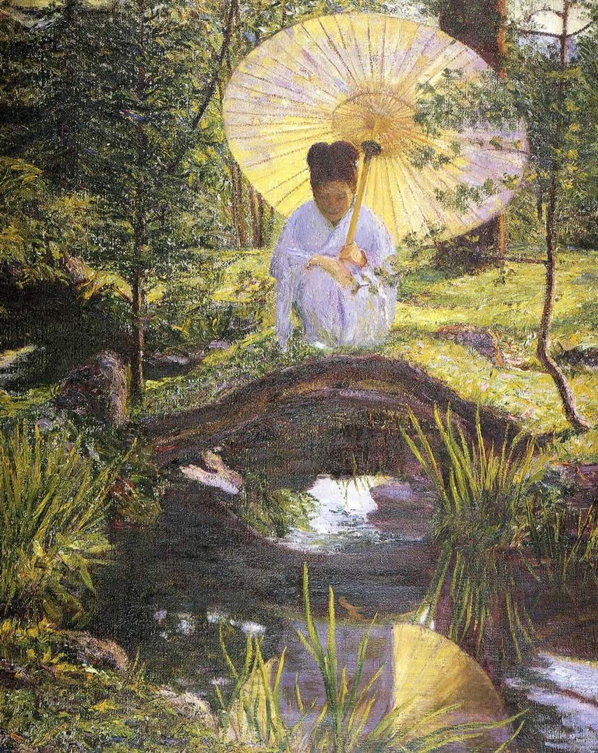 857x1080 Soul Into Paintings Lilla Cabot Perry, In A Japanese Garden - Zen Garden Painting