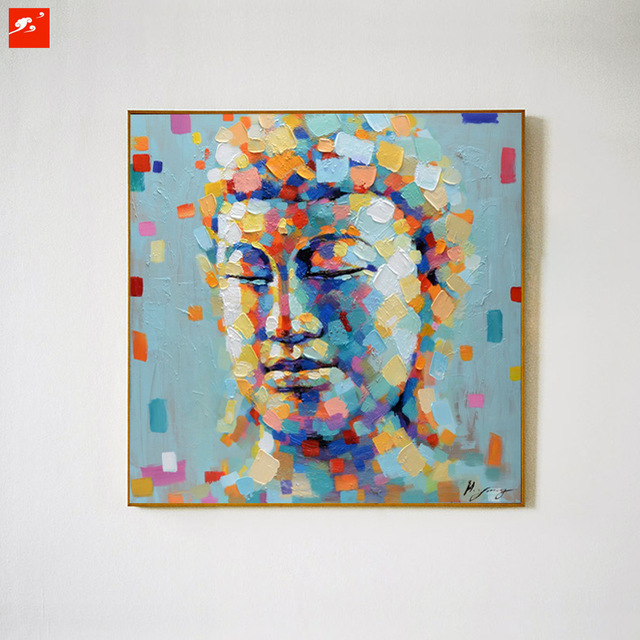 640x640 Classic Budda Painting Oriental Buddhism Zen Picture Hand Painted - Zen Oil Painting