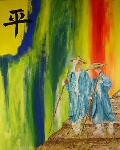 236x296 Temple - Zen Oil Painting