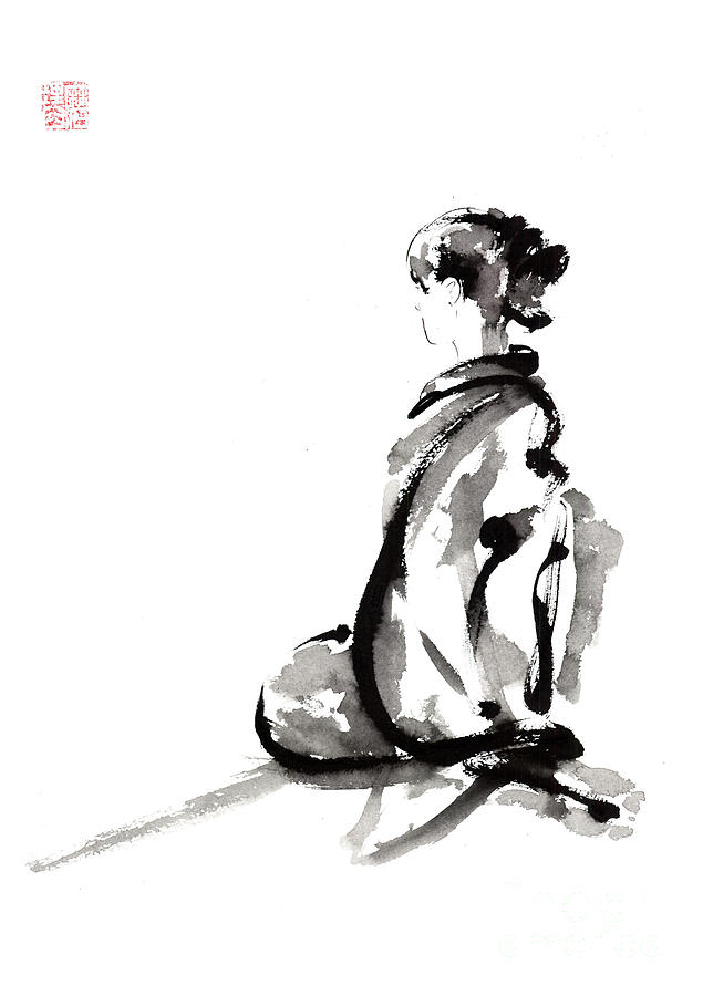 635x900 Seiza - Zen Painting