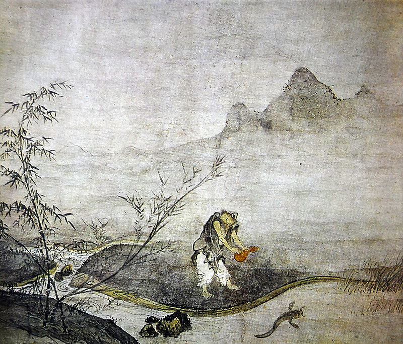 800x683 Zen Painting Catfish, Gourds, And Self Realization - Zen Painting