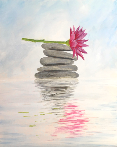 396x500 Winery 101 08192018 Paint Nite Event - Zen Water Painting