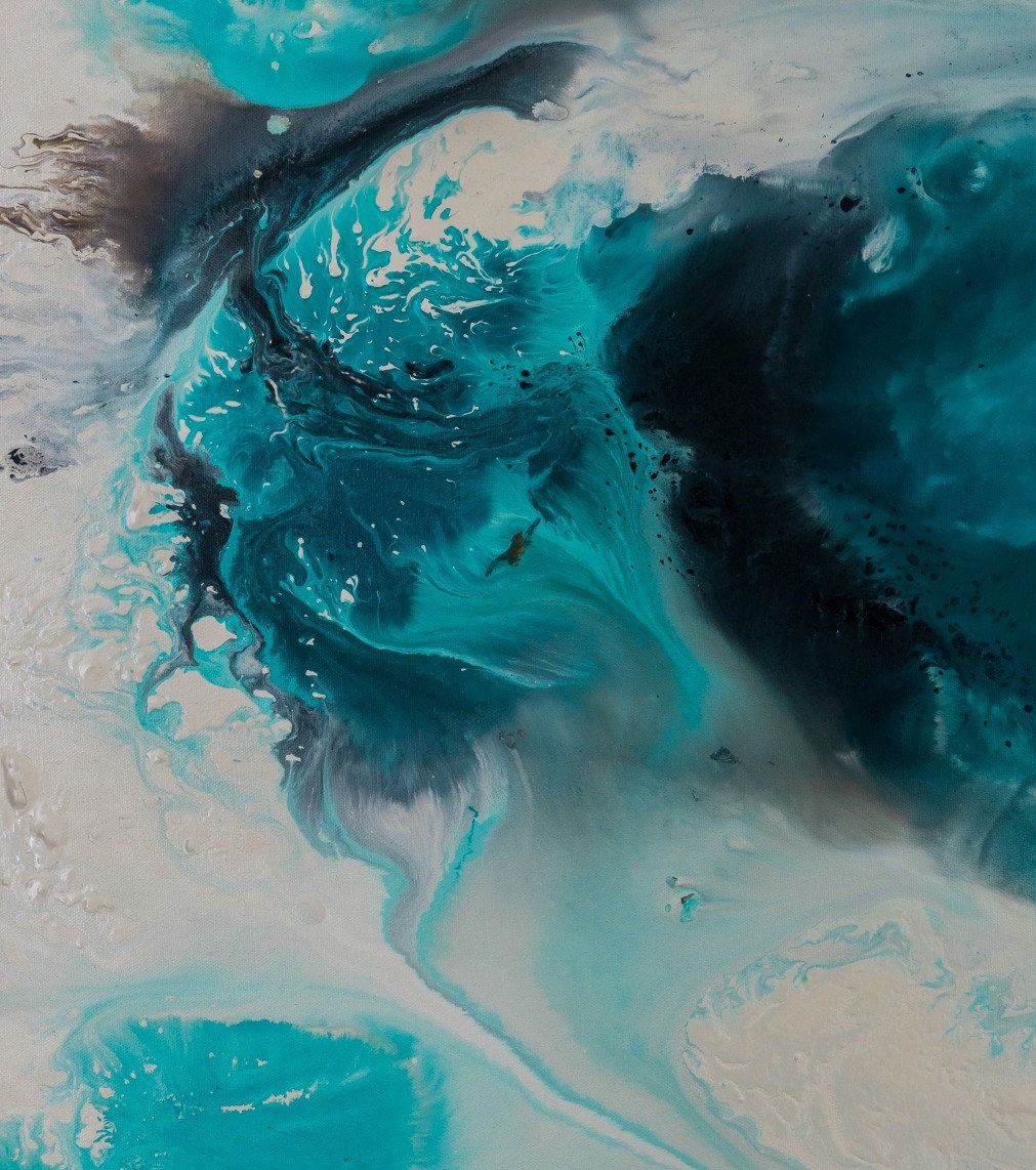 1011x1142 Zen Painting Watercolor Painting Office Art Print Abstract - Zen Water Painting