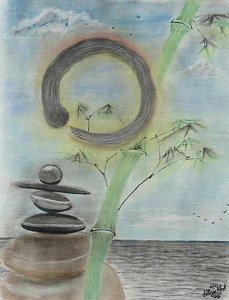 229x300 Zen Water Paintings - Zen Water Painting