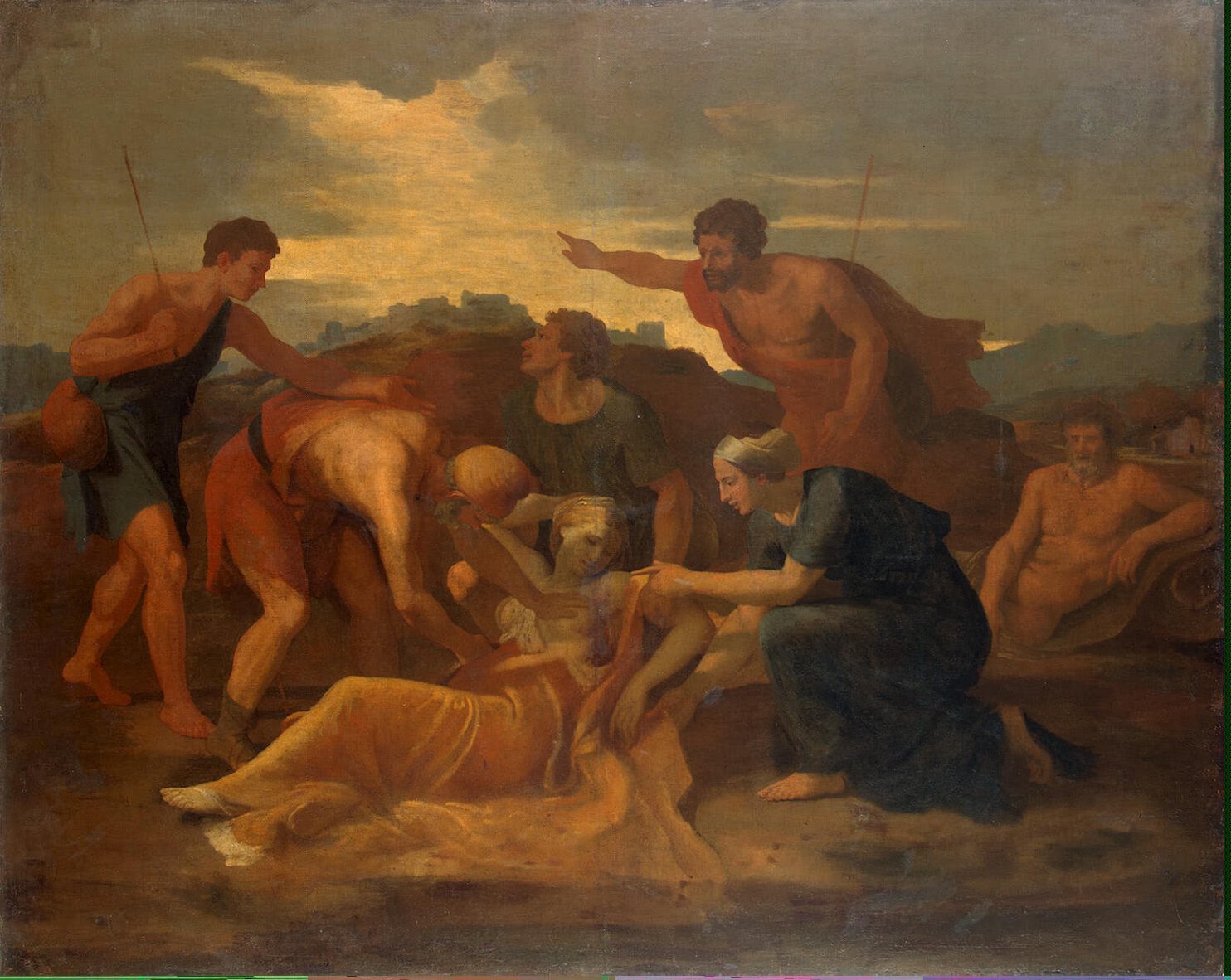 1484x1182 Queen Zenobia Painting Poussin Nicolas (Circle) Oil Paintings - Zenobia Painting