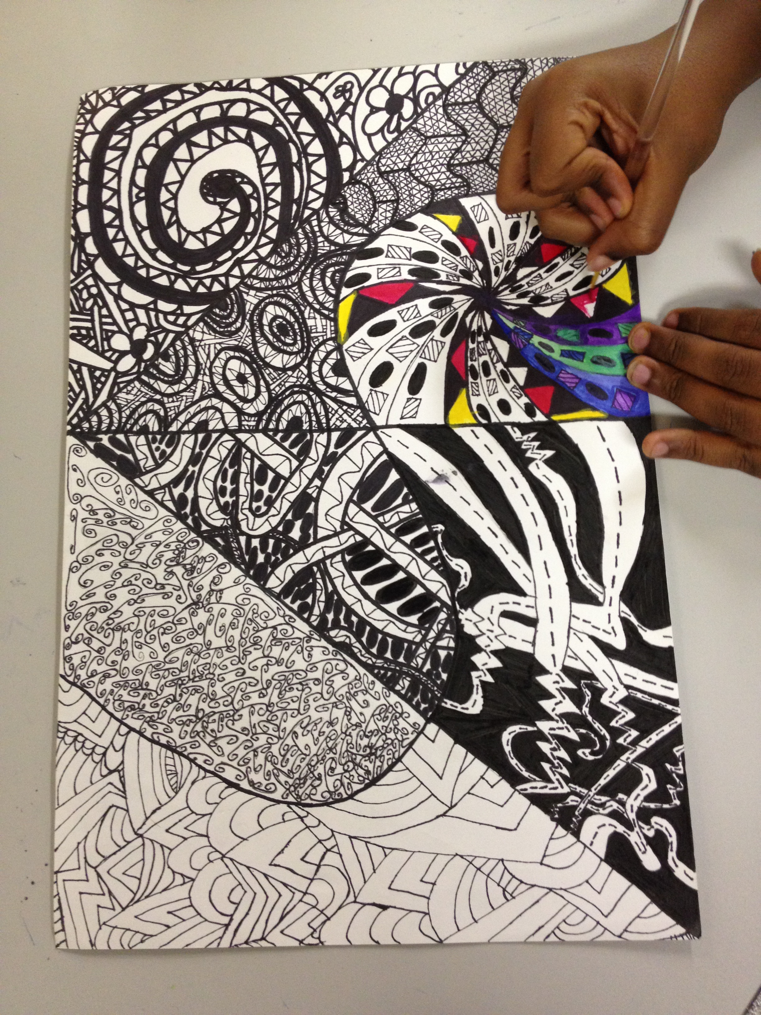 2448x3264 Visual Arts Art Room Muse - Zentangle Painting