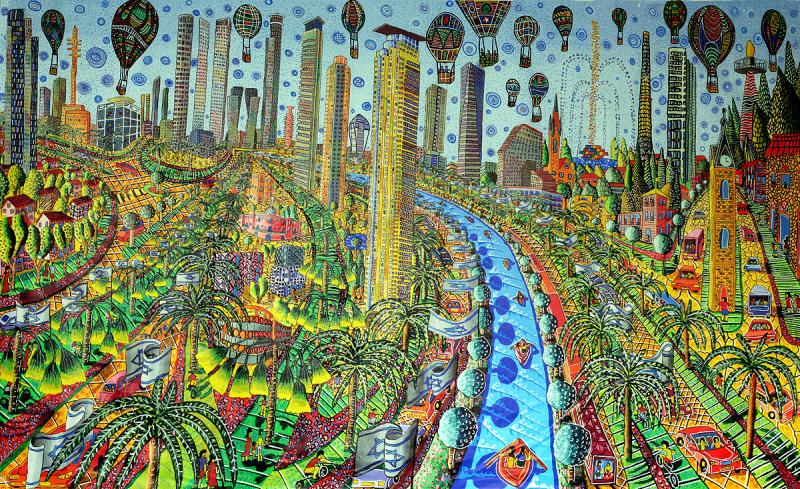 800x489 Zentangle Acrylic Painting Zen Tangle Colorful Obsessive Art - Zentangle Painting