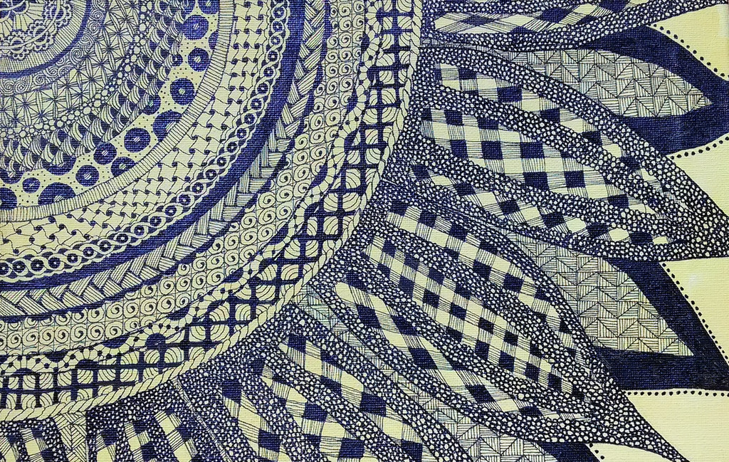 1024x649 Zentangle Painting 6 Tangles In The Desert - Zentangle Painting