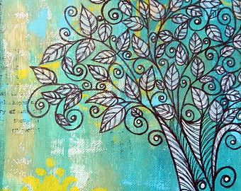 340x270 Zentangle Painting Etsy Zentangle Zentangles - Zentangle Painting