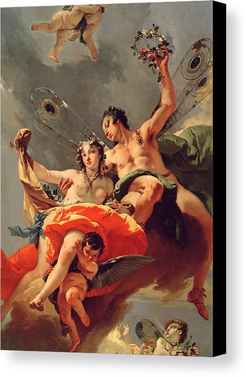 484x740 Zephyr And Flora Canvas Print Canvas Art By Giovanni Battista - Zephyr Painting