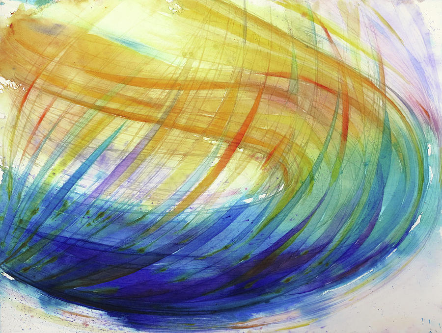 900x679 Zephyr Painting By Petra Rau - Zephyr Painting