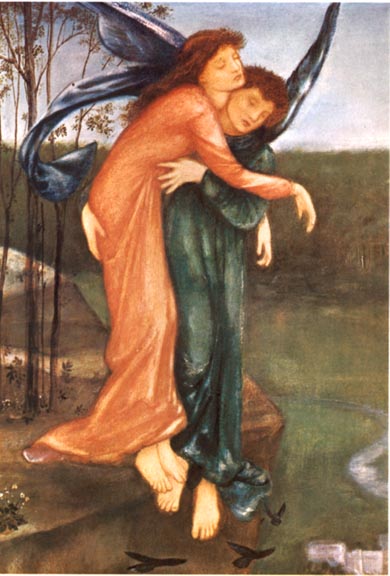 390x576 Burne Jones Zephyr Pre Raphaelite Sisterhood - Zephyr Painting
