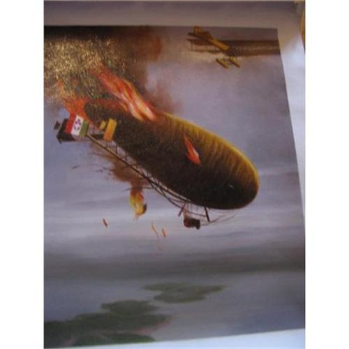 500x500 Ww1 Aviation Zeppelin Painting Scarce - Zeppelin Painting