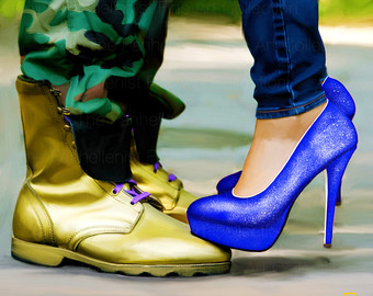 340x270 We Can Do It Royal Blue And White - Zeta Phi Beta Painting