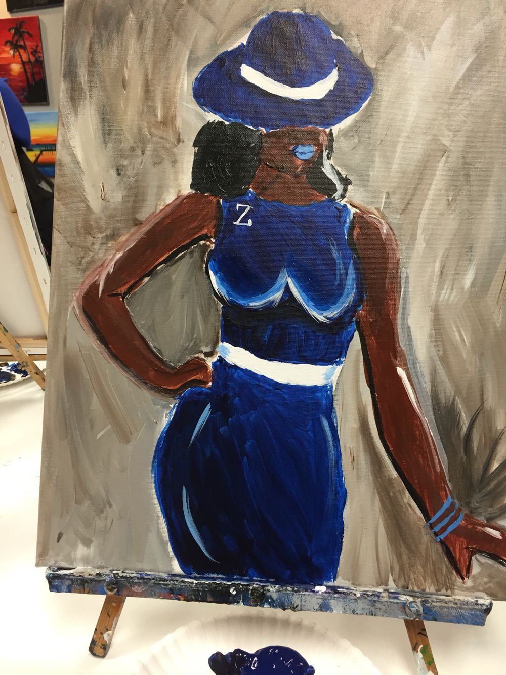 1000x1334 Zeta Phi Beta Painting - Zeta Phi Beta Painting