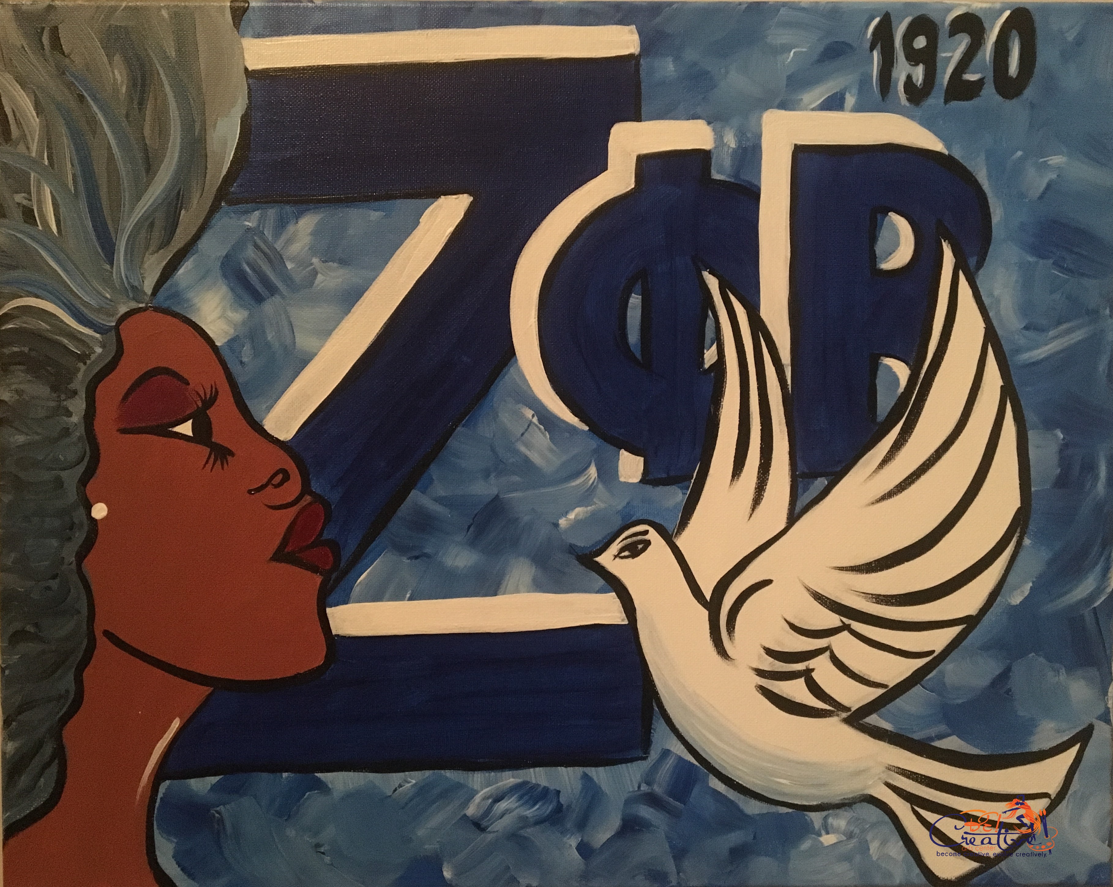 3637x2901 Be! Creative Arts Center - Zeta Phi Beta Painting