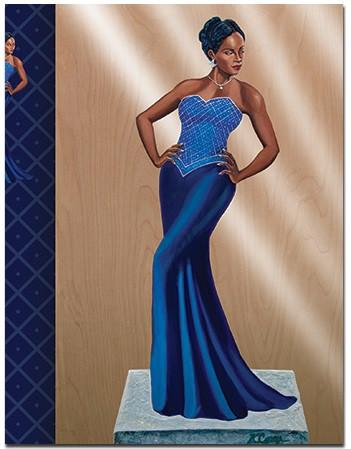 351x449 It's A Black - Zeta Phi Beta Painting