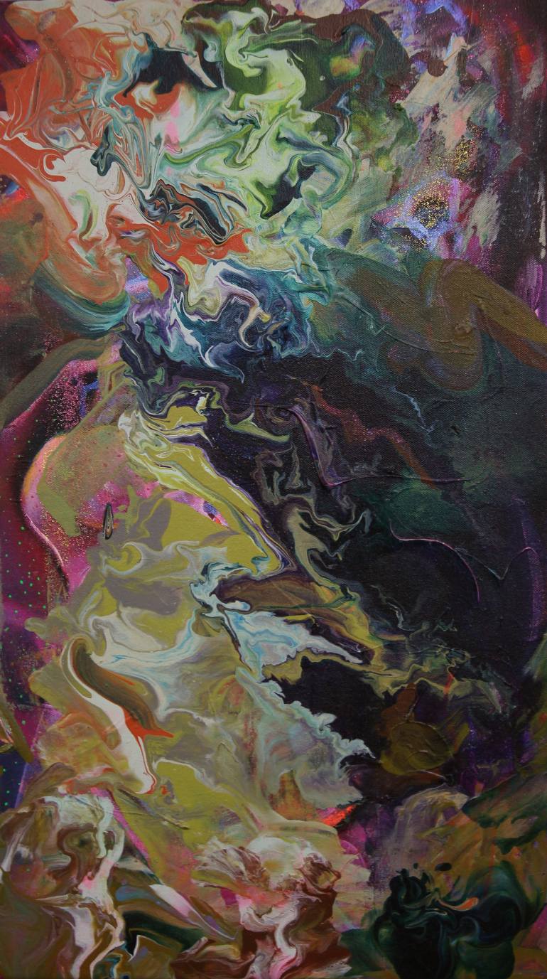 770x1377 Saatchi Art Zeus Painting By David Yawman - Zeus Painting