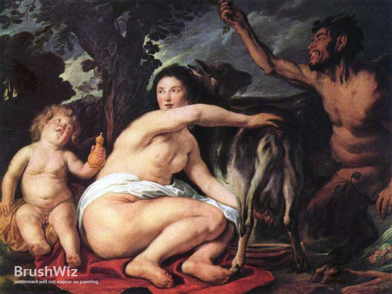 800x600 The Childhood Of Zeus By Jacob Jordaens - Zeus Painting