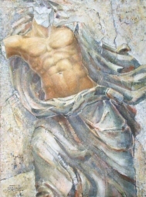 474x640 Johan Ijzerman Artwork Zeus From Pergamon Altar Original - Zeus Painting
