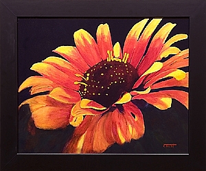 300x249 How To Paint A Flower With Acrylics Step By Step - Zinnia Flower Painting