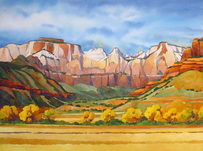 685x510 Rebecca Livermore Paintings Paintings Archive Zion - Zion National Park Painting