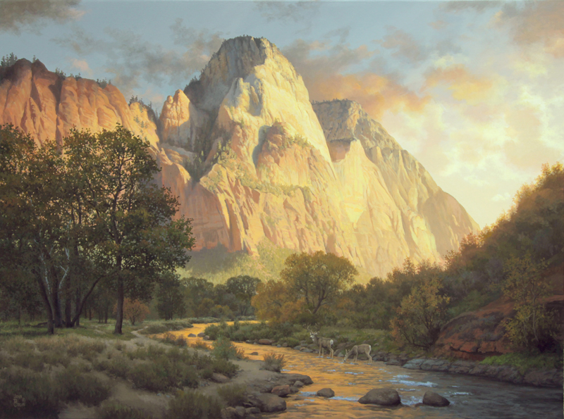 800x595 Zion National Park Brings 24 Artists To Paint In The Canyon For 7 - Zion National Park Painting