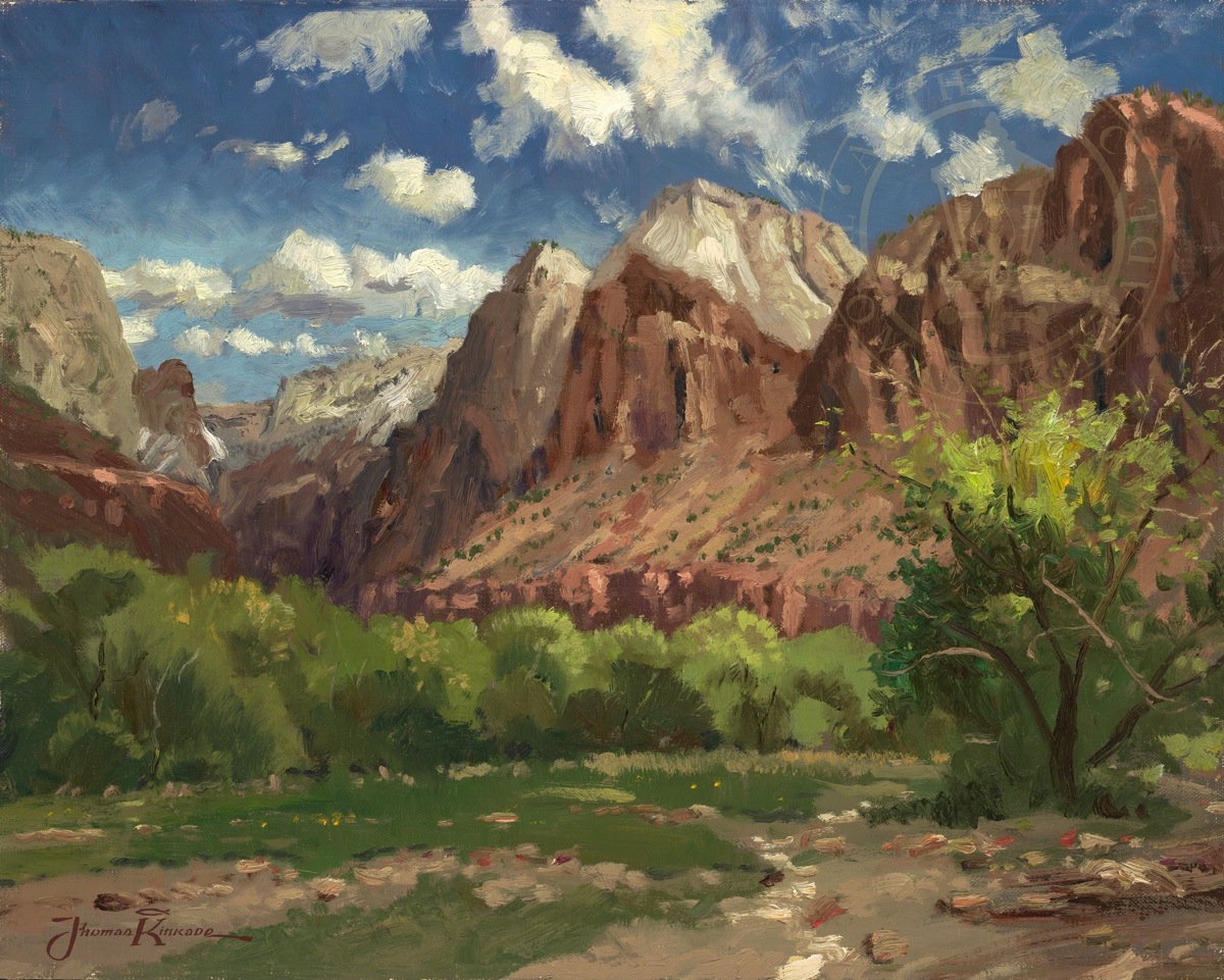 1200x961 Zion National Park Limited Edition Art The Thomas Kinkade Company - Zion National Park Painting