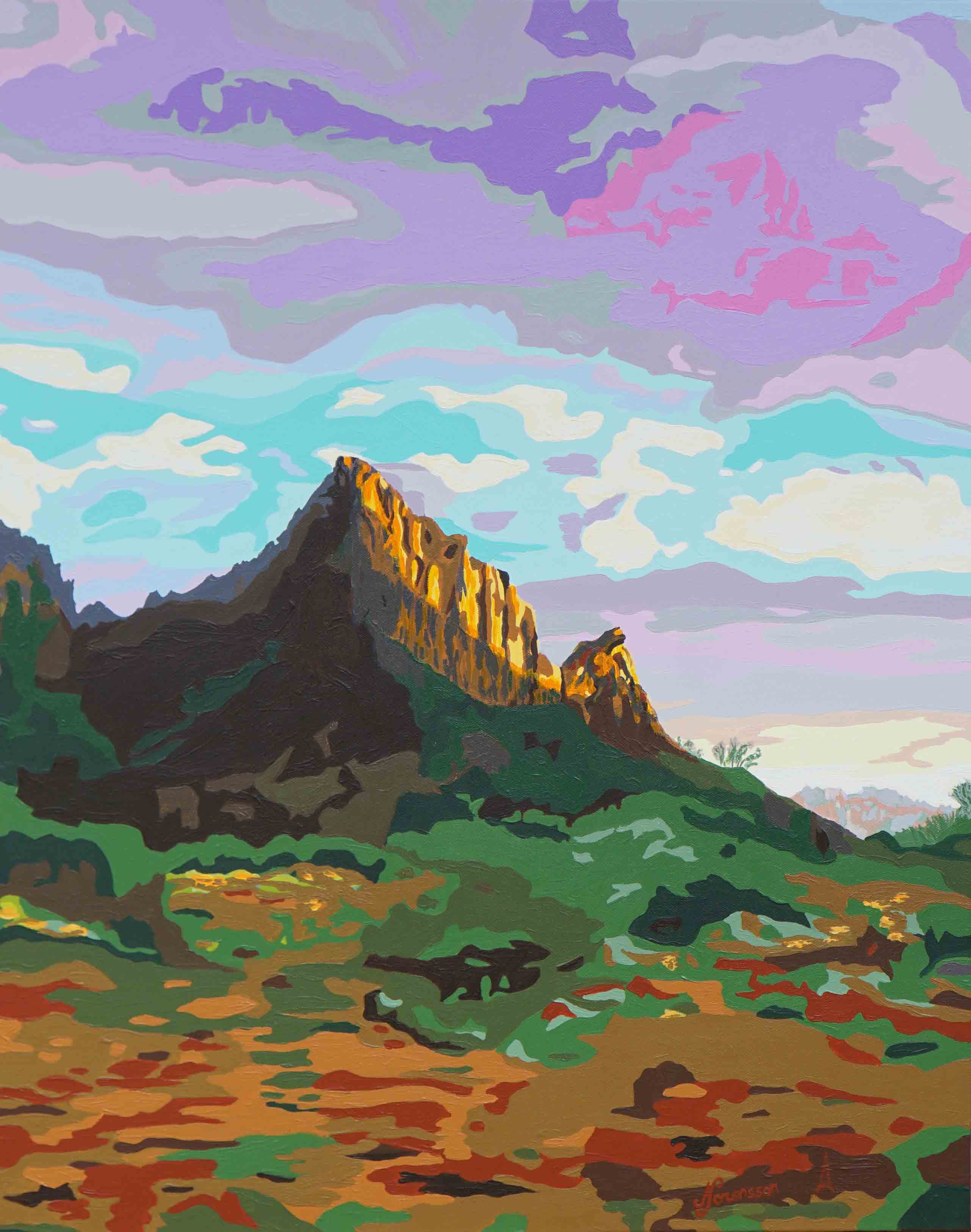 2562x3249 Magic Of Zion - Zion National Park Painting