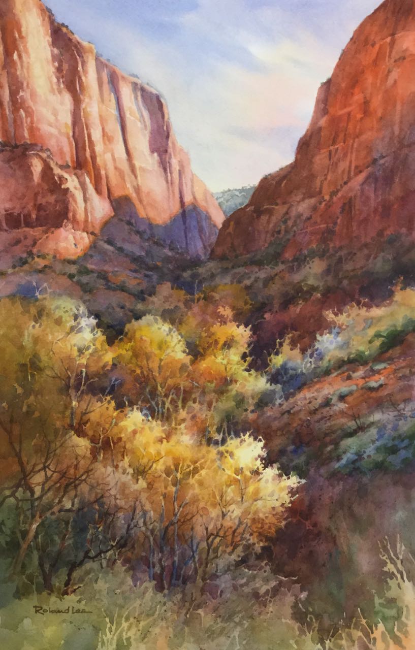 817x1280 New Paintings Of Zion National Park - Zion National Park Painting