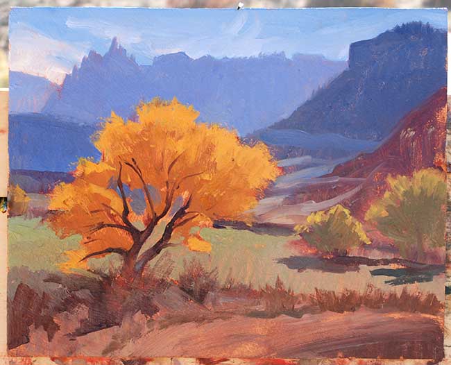 650x526 Painting Near Grafton Life Needs Art - Zion National Park Painting
