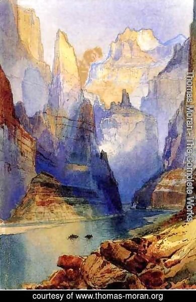 390x600 Thomas Moran - Zion Painting