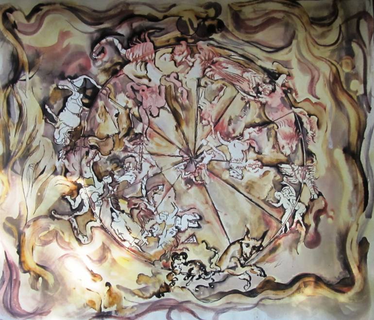 770x659 Saatchi Art Zodiac Painting By Iskra Penkova - Zodiac Painting