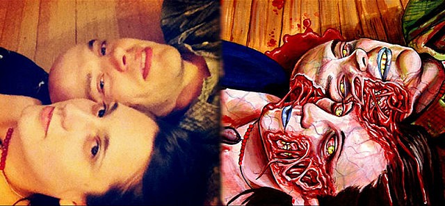 640x297 Personalized Zombie Paintings - Zombie Painting