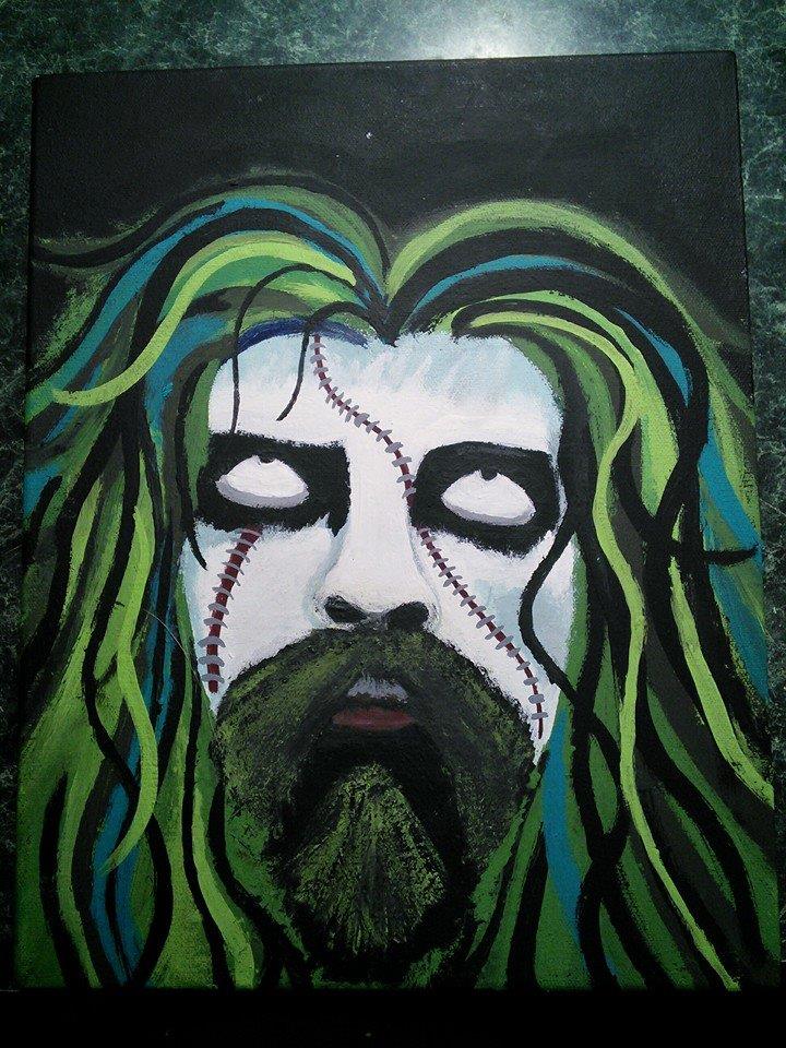 720x960 Rob Zombie Painting By Brooketucker - Zombie Painting