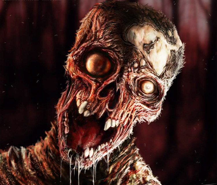 750x640 Zombie Painting By Dino Tomic - Zombie Painting