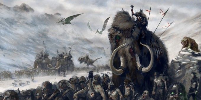 680x338 March Of The Zombie King By Aaron Miller Concept Art - Zombie Painting Divinity