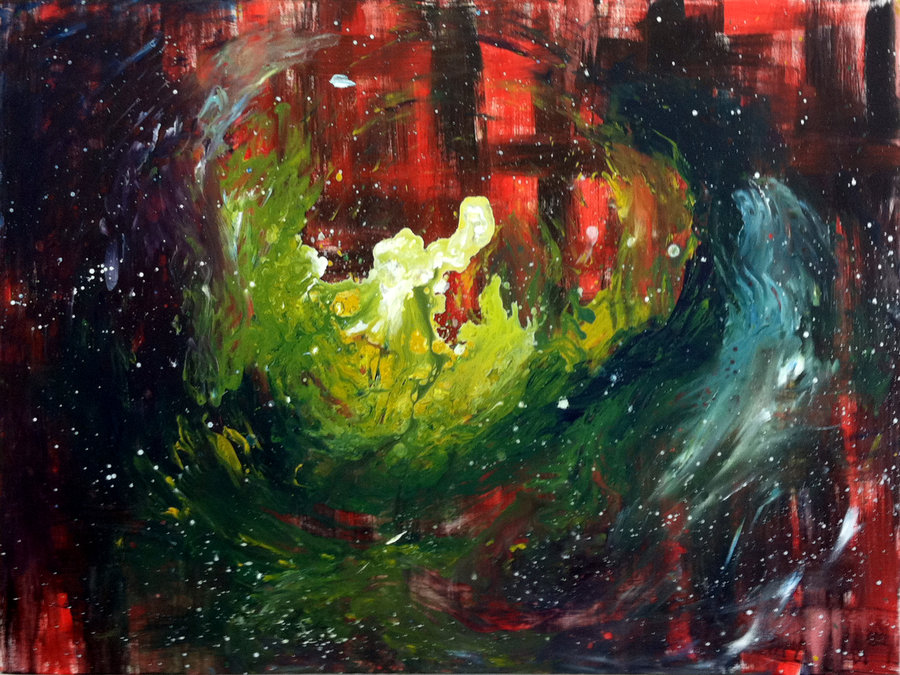 900x675 Abstract Divinity And The Universe By Ash Night K - Zombie Painting Divinity