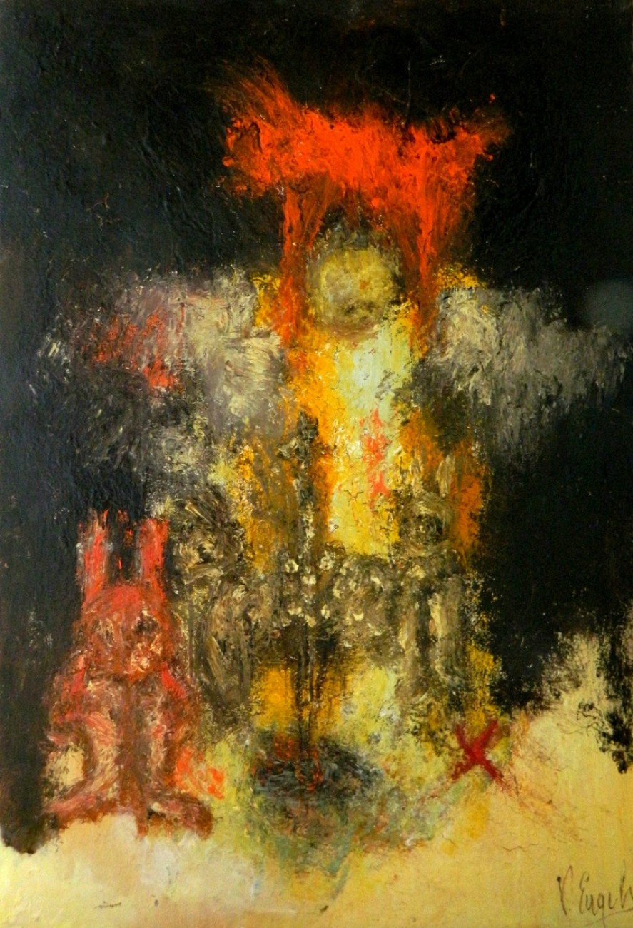 887x1300 The Zoo, Painting, Engelsartcompulsion Artworks For Sale - Zoo Painting