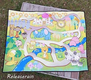 300x263 Non Woven Polyester Felt Area Rug Carpet Children Kids Room Floor - Zoo Painting For Kids