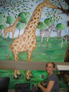 240x320 Professional Donated Murals - Zoo Painting For Kids