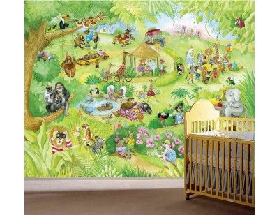400x308 The 113 Best Amazing Children Murals Murales Pour Enfants Images - Zoo Painting For Kids