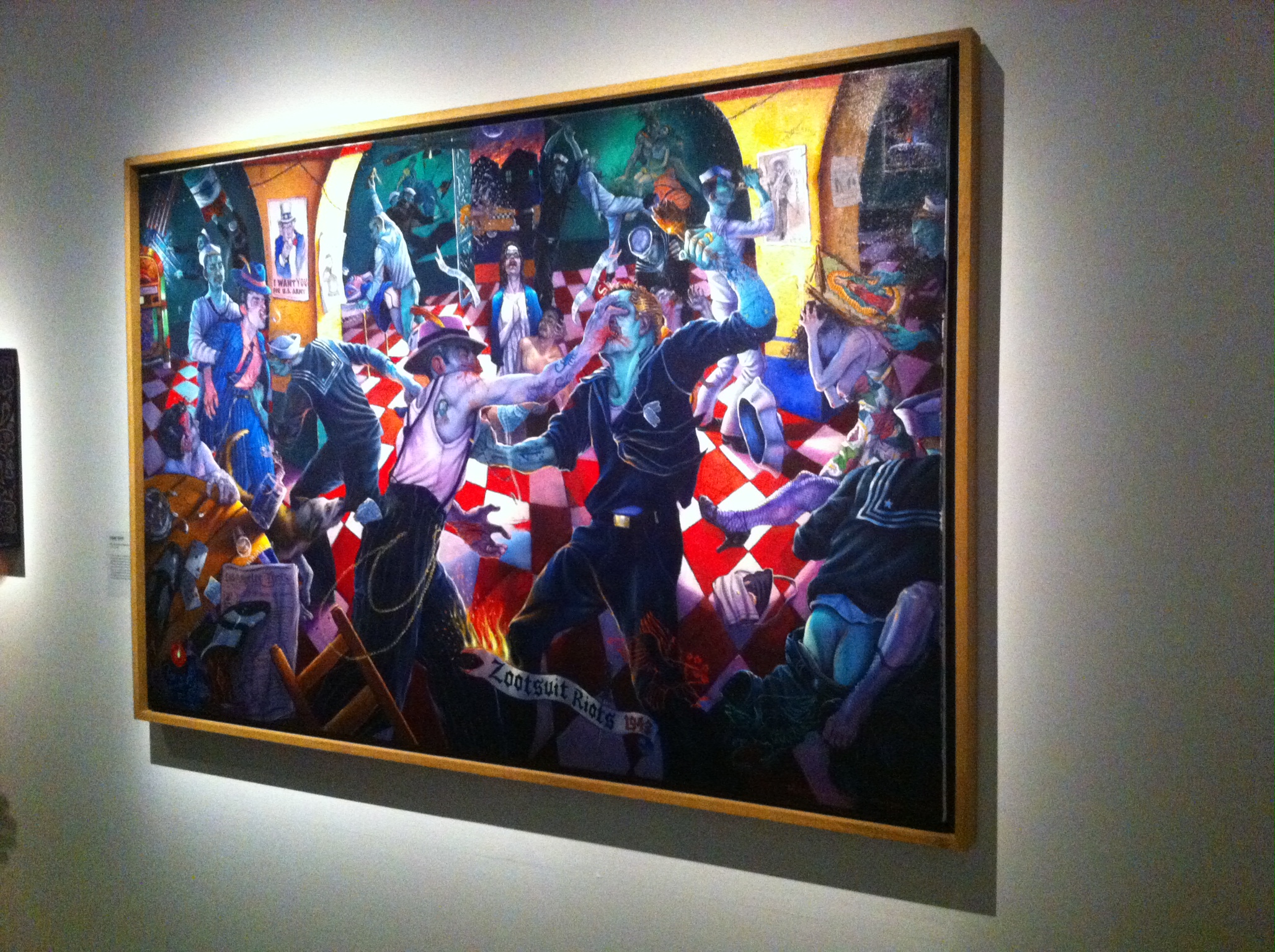 2056x1536 Chicano Dream Hypals - Zoot Suit Riots Painting