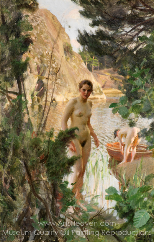522x820 Reproduction Painting Anders Zorn Jollen, Hand Painted - Zorn Painting