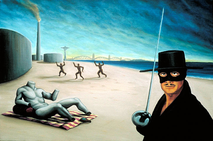 724x480 Hank Grebe's Gallery Of Analog Art - Zorro Painting