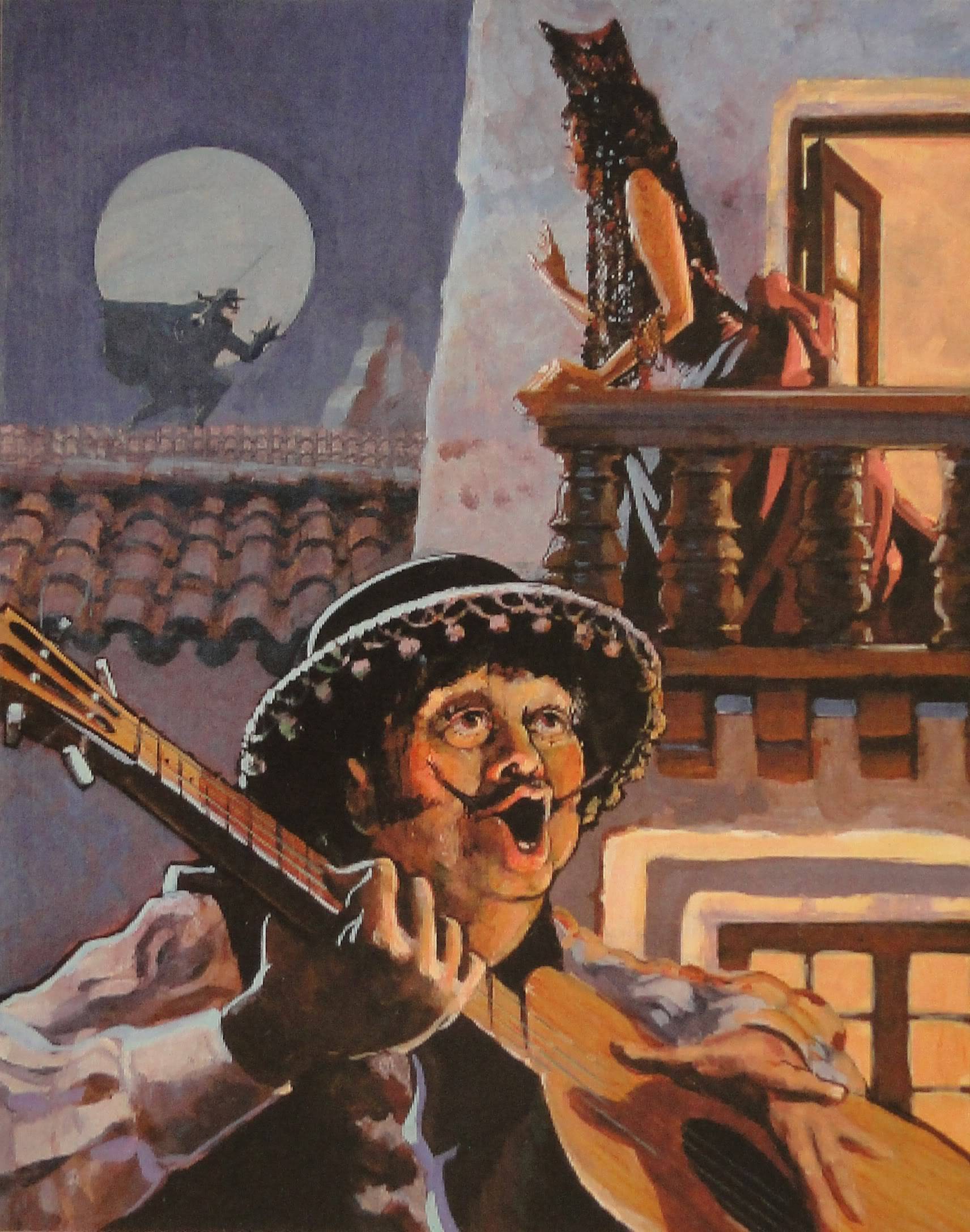 1712x2176 Disney And More A Tribute To John Horny - Zorro Painting