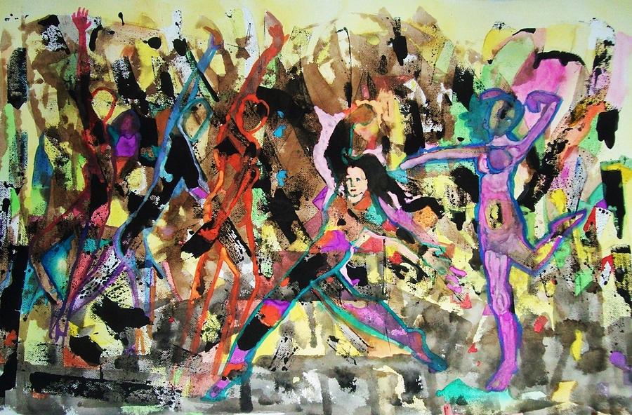 900x592 Zumba Painting By James Christiansen - Zumba Painting