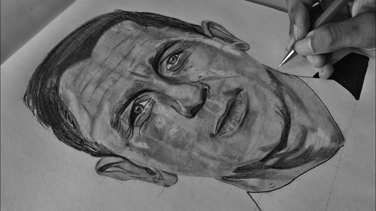 1280x720 Drawing James Bond 007 Sketch James Bomd Realistic Sketch - 007 Sketch