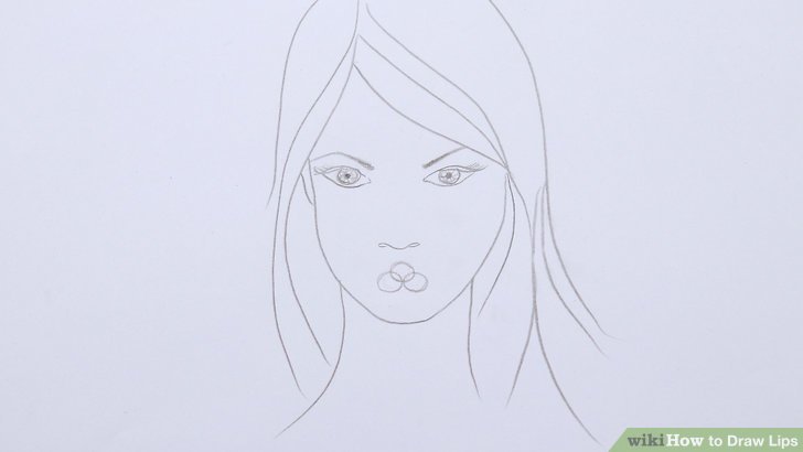 728x410 How To Draw Lips 13 Steps (With Pictures) - 1 Sketch